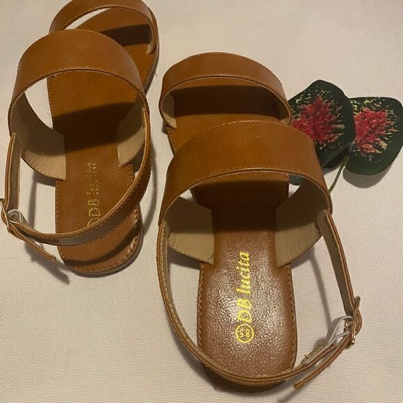 💥DB Lucita adjustable Buckle closure Open Toe Ankle Strap sandals size :8.5 - Picture 5 of 8